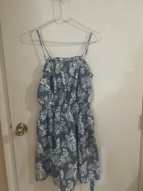 Cupshe Blue and White Floral Sundress